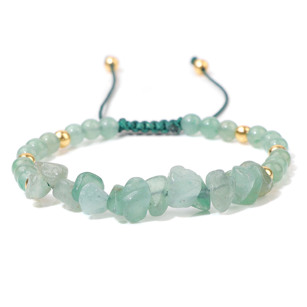 Olivenorma Irregular Natural Stone Beads Drawstring Bracelet