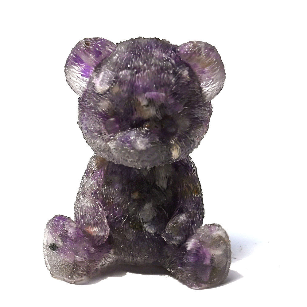 Olivenorma Crystal Epoxy Bear Gemstone Decoration