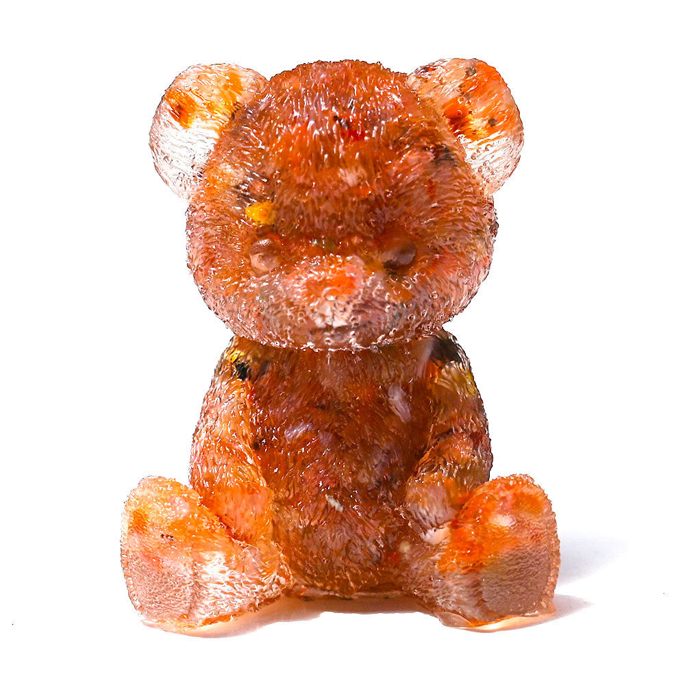 Olivenorma Crystal Epoxy Bear Gemstone Decoration