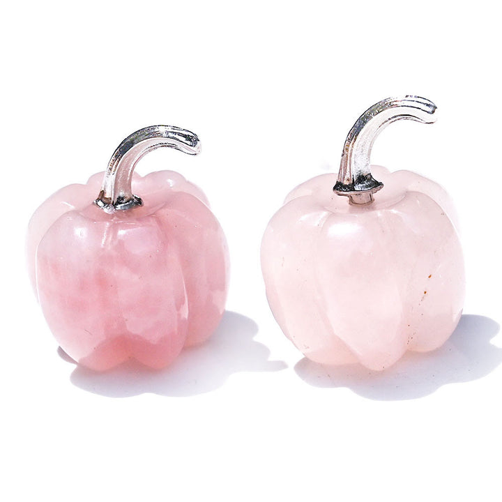 Olivenorma 2cm Natural Crystal Pumpkin Carving Gemstone Decoration