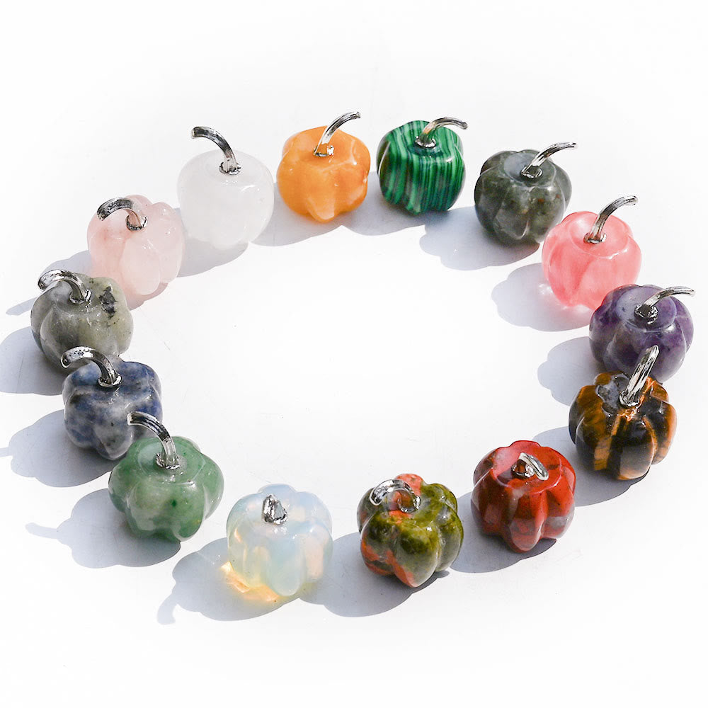 Olivenorma 2cm Natural Crystal Pumpkin Carving Gemstone Decoration - image 35