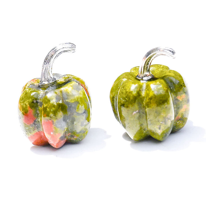 Olivenorma 2cm Natural Crystal Pumpkin Carving Gemstone Decoration - image 27