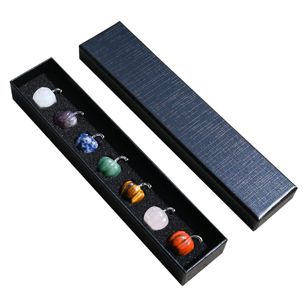 Olivenorma 2cm Natural Crystal Pumpkin Carving Gemstone Decoration - image 31