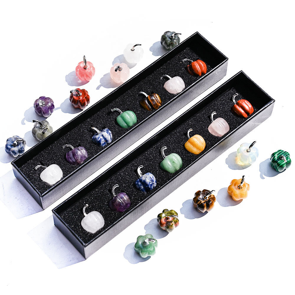 Olivenorma 2cm Natural Crystal Pumpkin Carving Gemstone Decoration - image 37