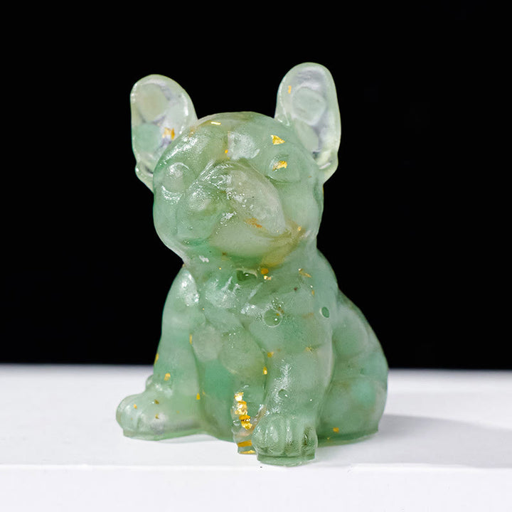 Olivenorma Crystal Epoxy Cute French Bulldog Gemstone Decoration - image 4