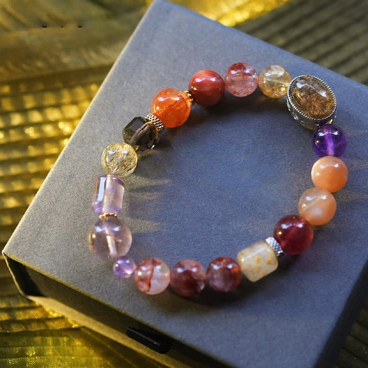 Olivenorma "Lucky Koi" Natural Stone Beads Bracelet