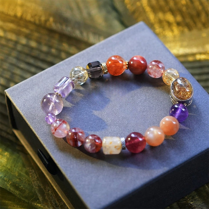 Olivenorma "Lucky Koi" Natural Stone Beads Bracelet