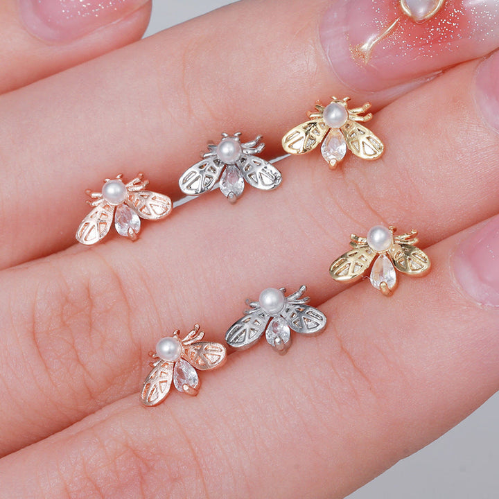 Olivenorma Exquisite White Zircon Studs Earrings - image 21
