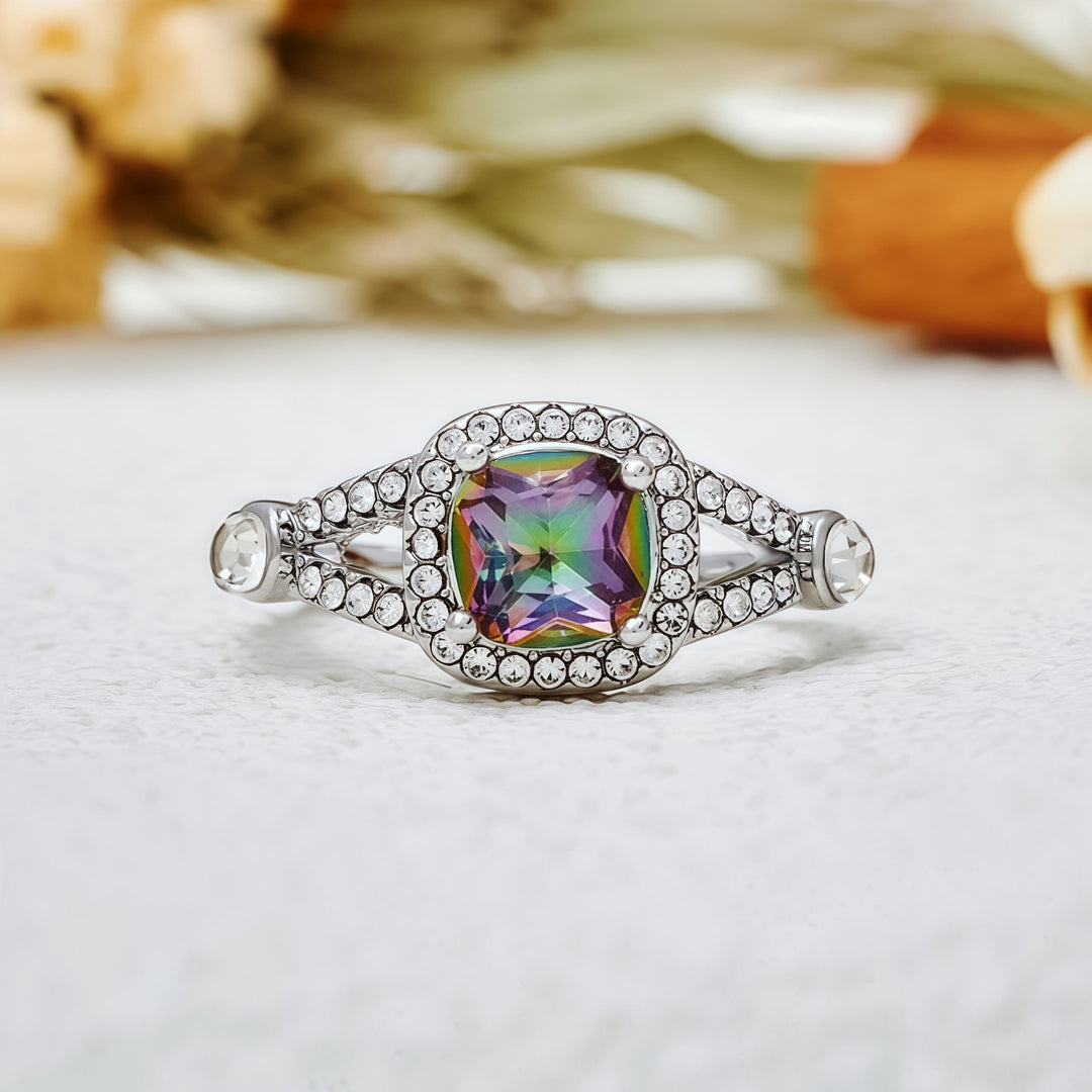 Olivenorma Natural Square Alexandrite Ring