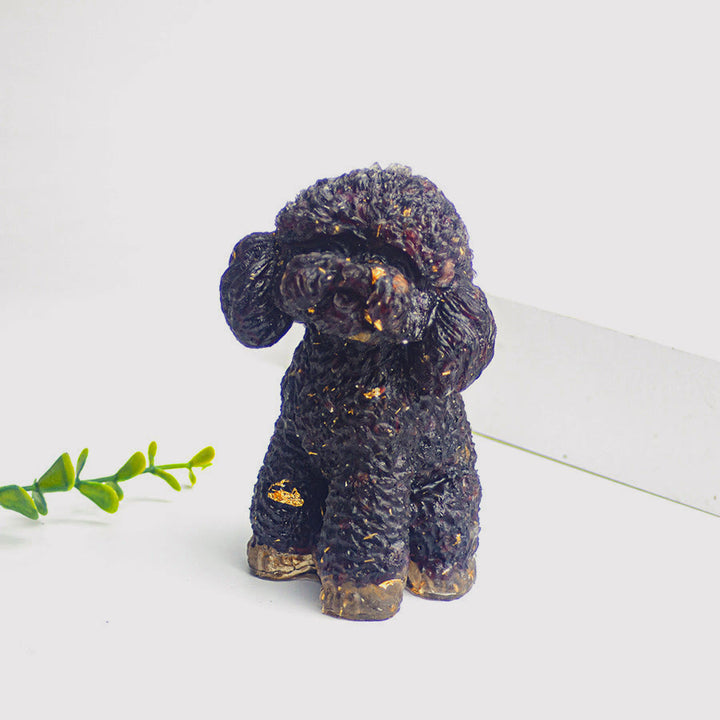 Olivenorma Natural Crystal Poodle Gemstone Decoration