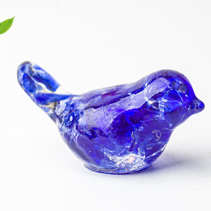 Olivenorma Natural Crystal Bird Sculpture Gemstone Decoration