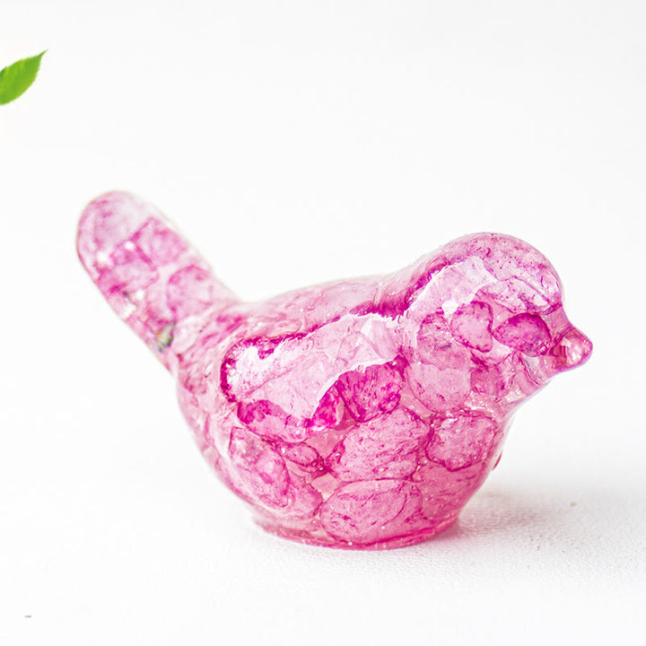 Olivenorma Natural Crystal Bird Sculpture Gemstone Decoration - Pink Crystal - Small: 3*2cm - image 47