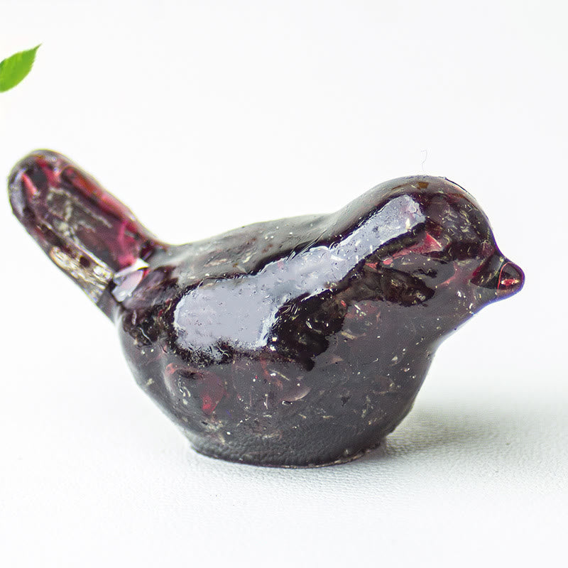 Olivenorma Natural Crystal Bird Sculpture Gemstone Decoration - Garnet - Small: 3*2cm - image 43