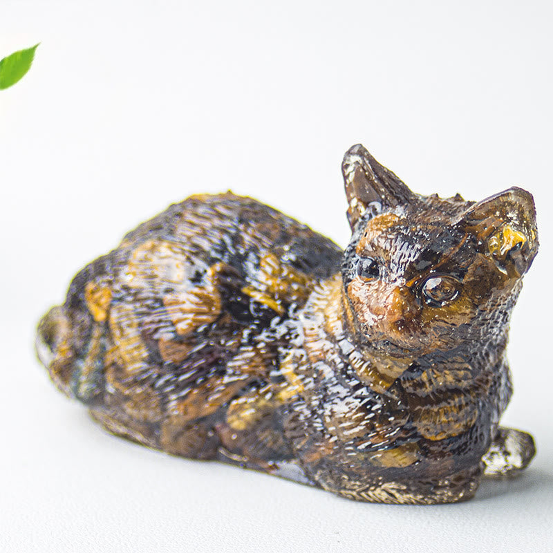 Olivenorma Crystal Gravel Epoxy Lying Kitten Gemstone Decoration - image 39