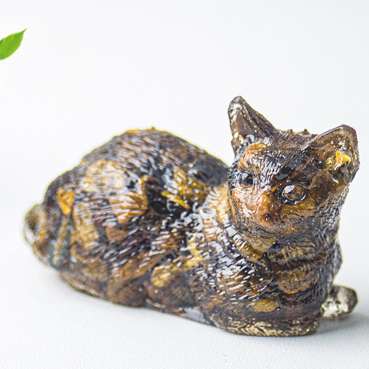 Olivenorma Crystal Gravel Epoxy Lying Kitten Gemstone Decoration - image 39