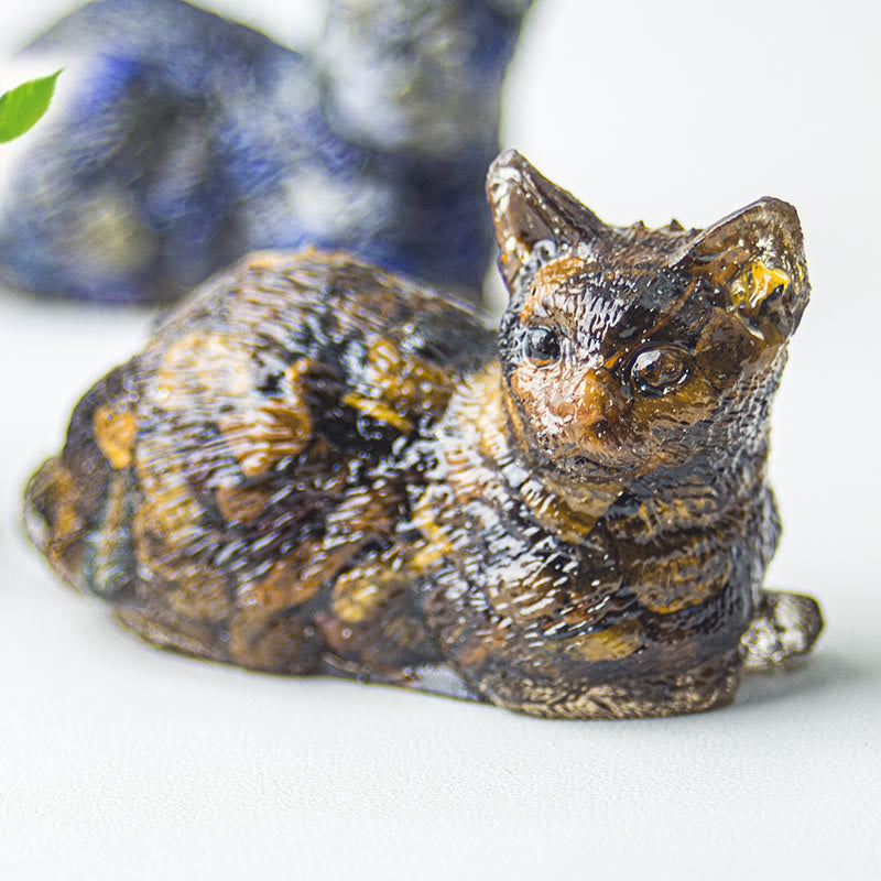 Olivenorma Crystal Gravel Epoxy Lying Kitten Gemstone Decoration - image 38