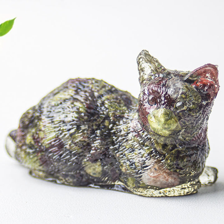 Olivenorma Crystal Gravel Epoxy Lying Kitten Gemstone Decoration - image 11
