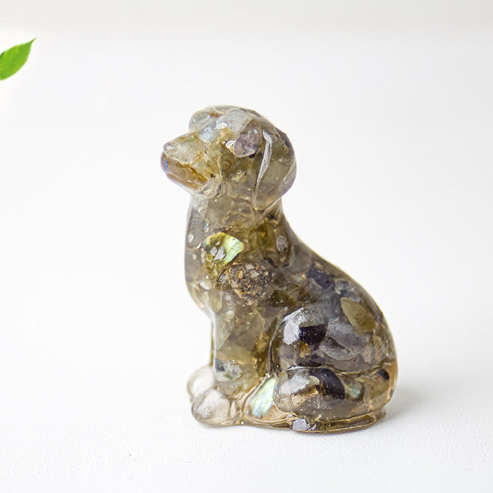 Olivenorma Crystal Gravel Epoxy Labrador Gemstone Decoration - image 20