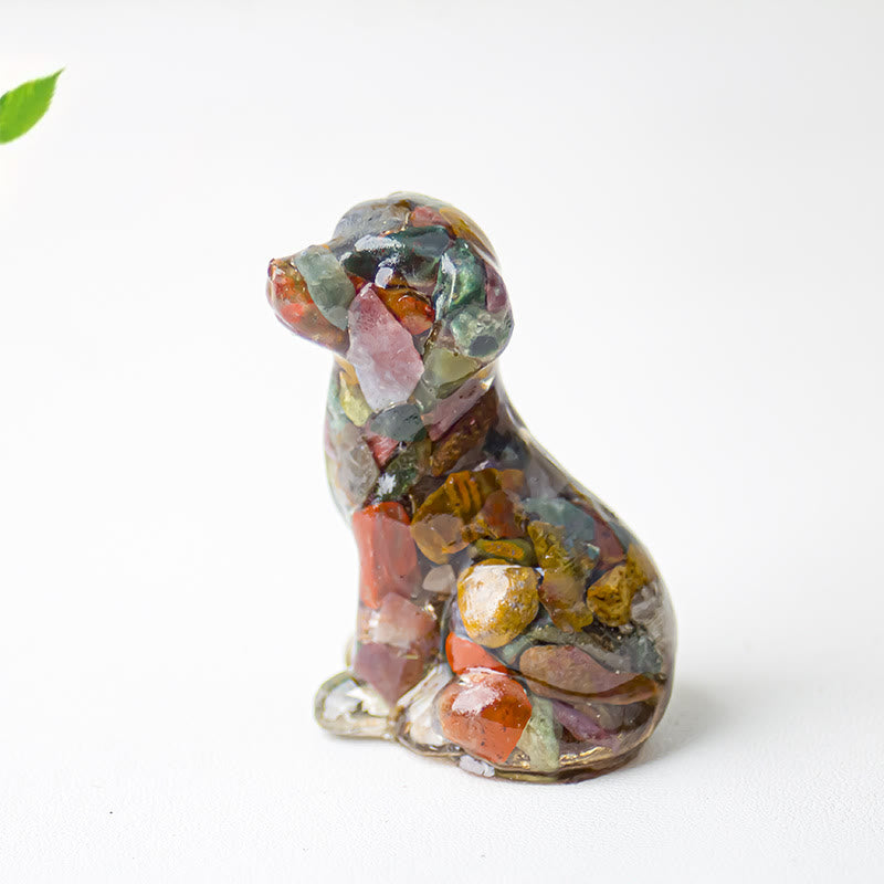 Olivenorma Crystal Gravel Epoxy Labrador Gemstone Decoration - image 48