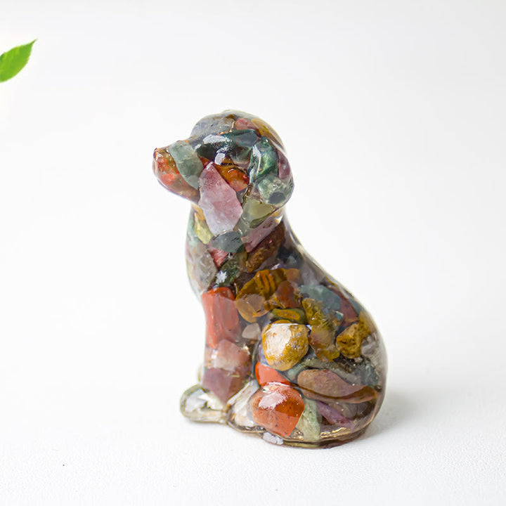 Olivenorma Crystal Gravel Epoxy Labrador Gemstone Decoration - image 48