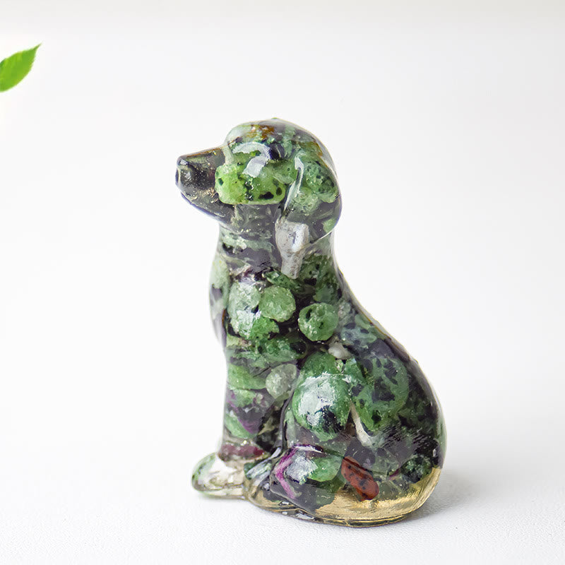 Olivenorma Crystal Gravel Epoxy Labrador Gemstone Decoration - image 36