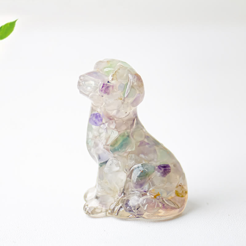 Olivenorma Crystal Gravel Epoxy Labrador Gemstone Decoration - image 26