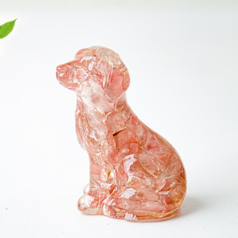 Olivenorma Crystal Gravel Epoxy Labrador Gemstone Decoration