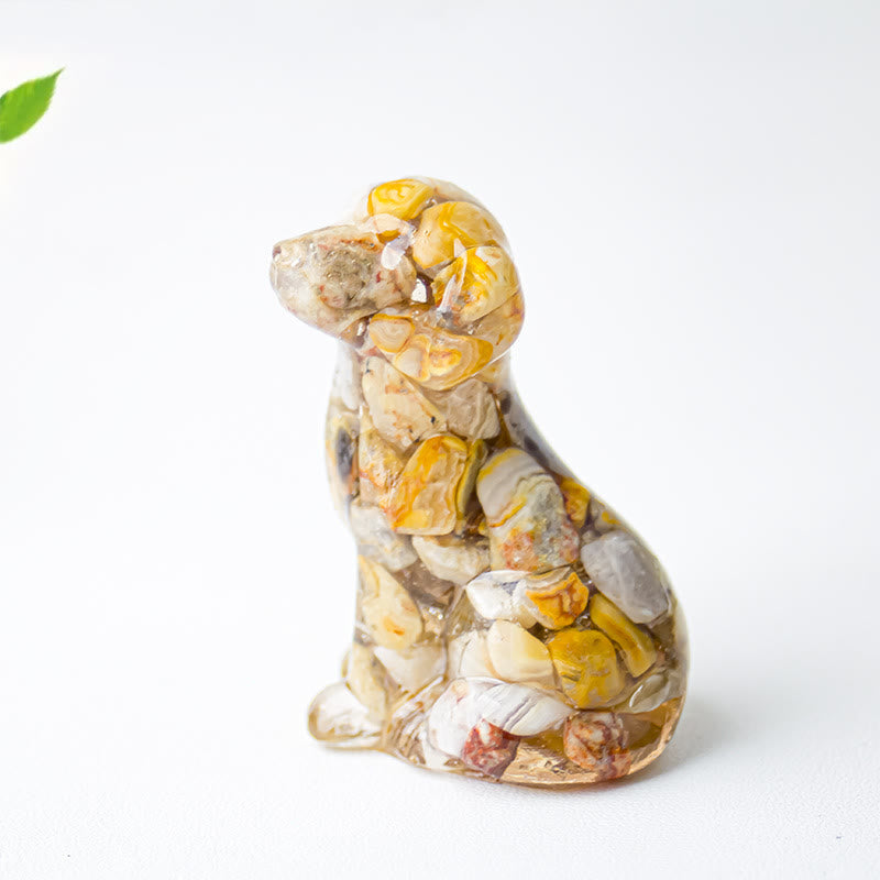 Olivenorma Crystal Gravel Epoxy Labrador Gemstone Decoration - image 47