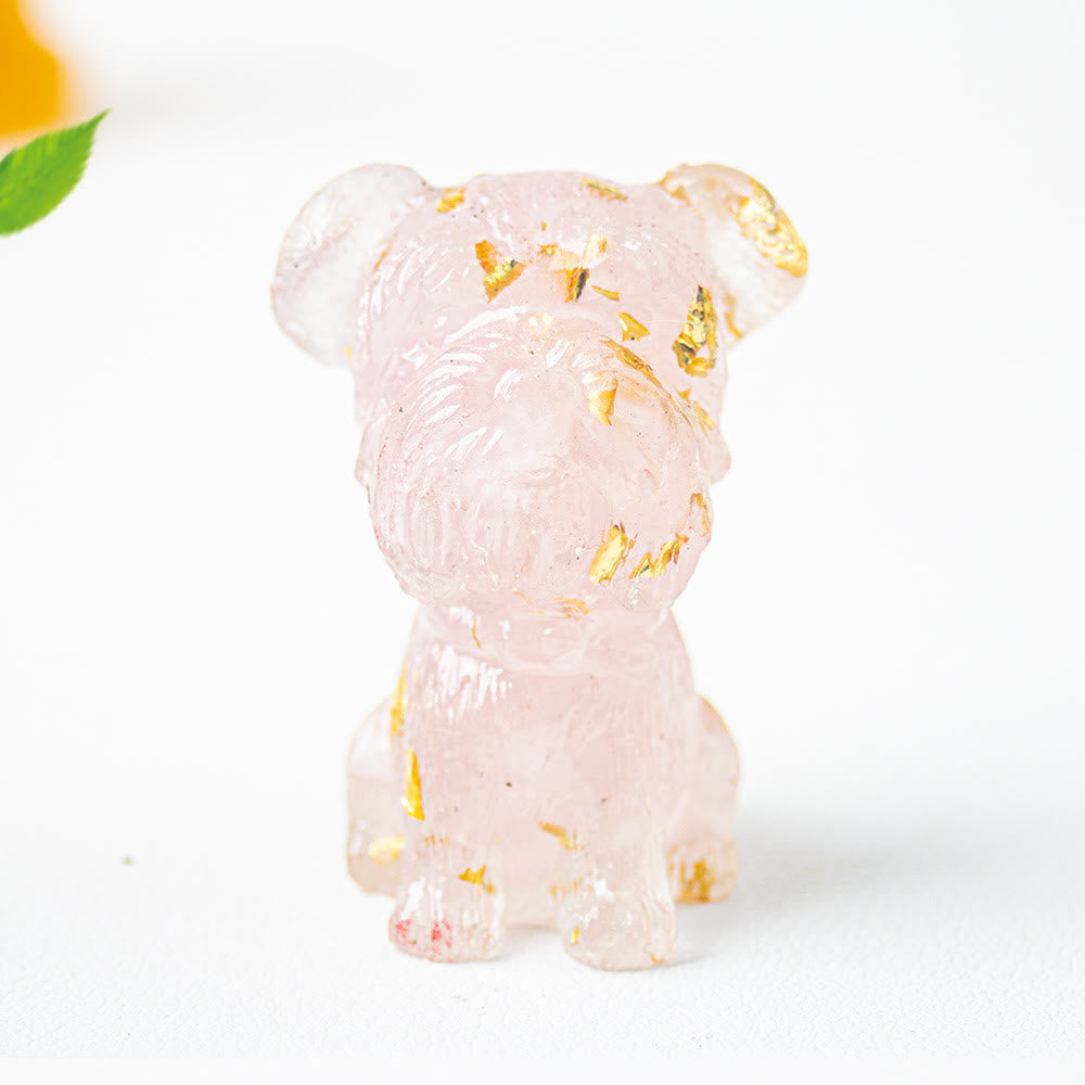 Olivenorma Crystal Gravel Epoxy Schnauzer Gemstone Decoration - Rose Quartz - image 25