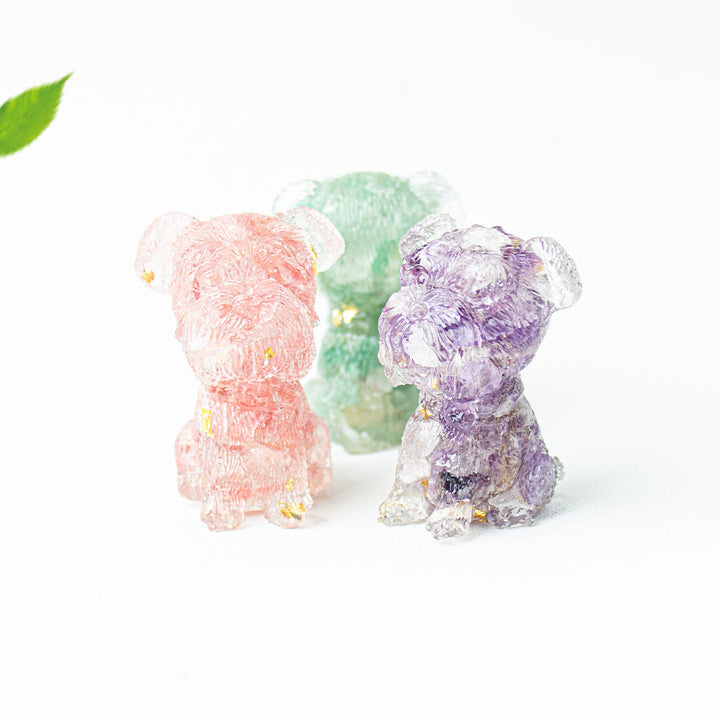 Olivenorma Crystal Gravel Epoxy Schnauzer Gemstone Decoration - image 36