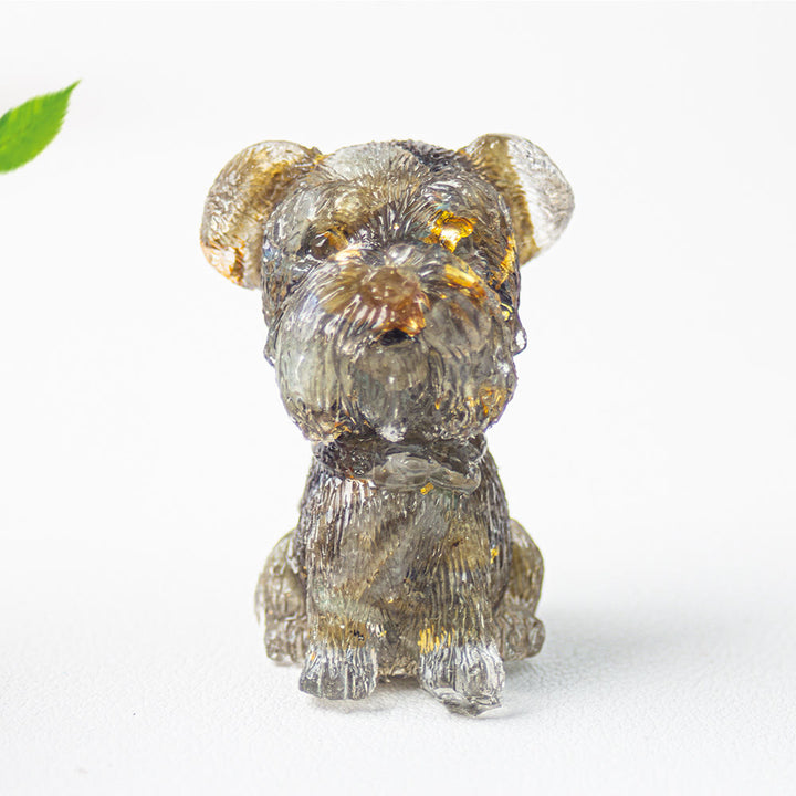 Olivenorma Crystal Gravel Epoxy Schnauzer Gemstone Decoration - Labradorite - image 11