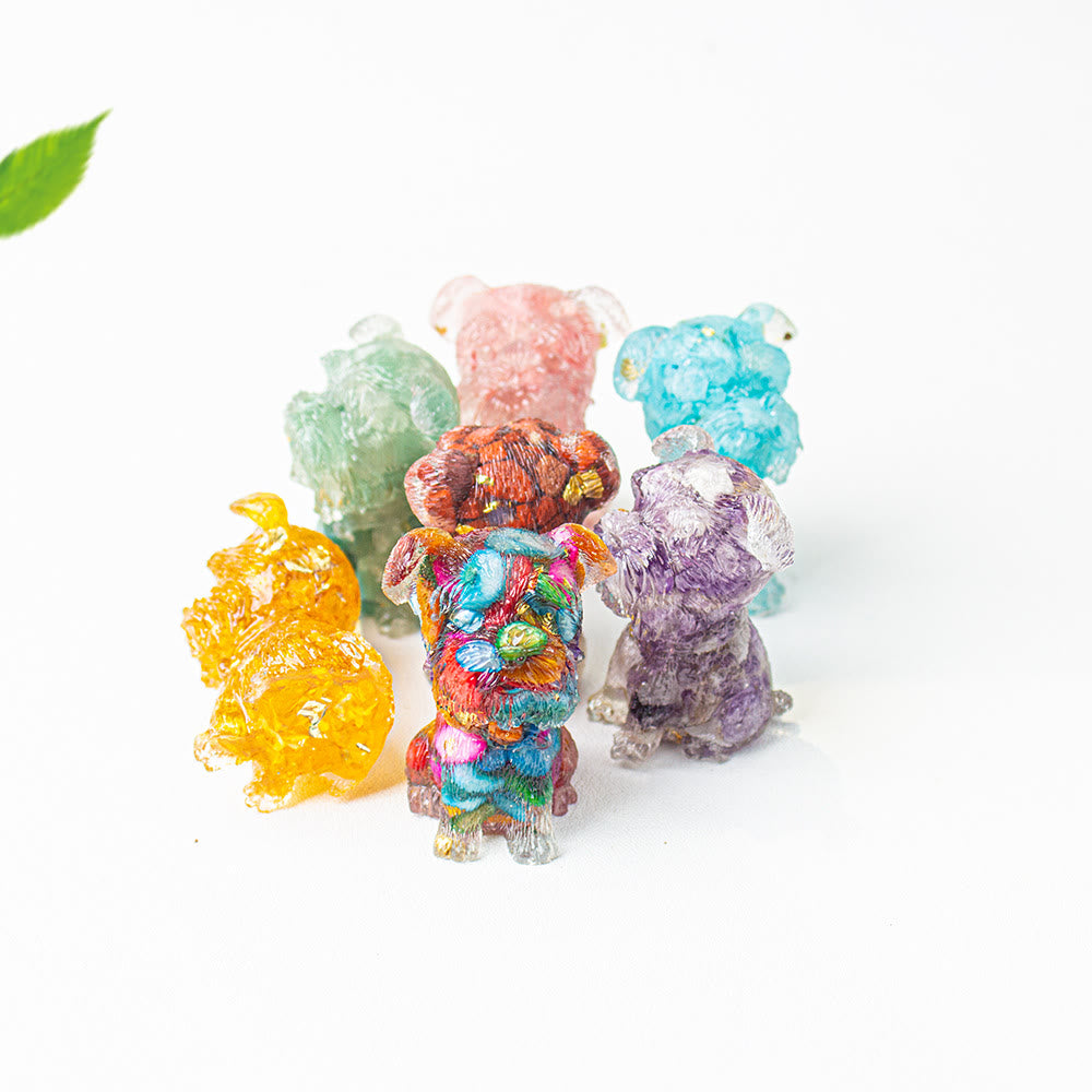 Olivenorma Crystal Gravel Epoxy Schnauzer Gemstone Decoration - image 40