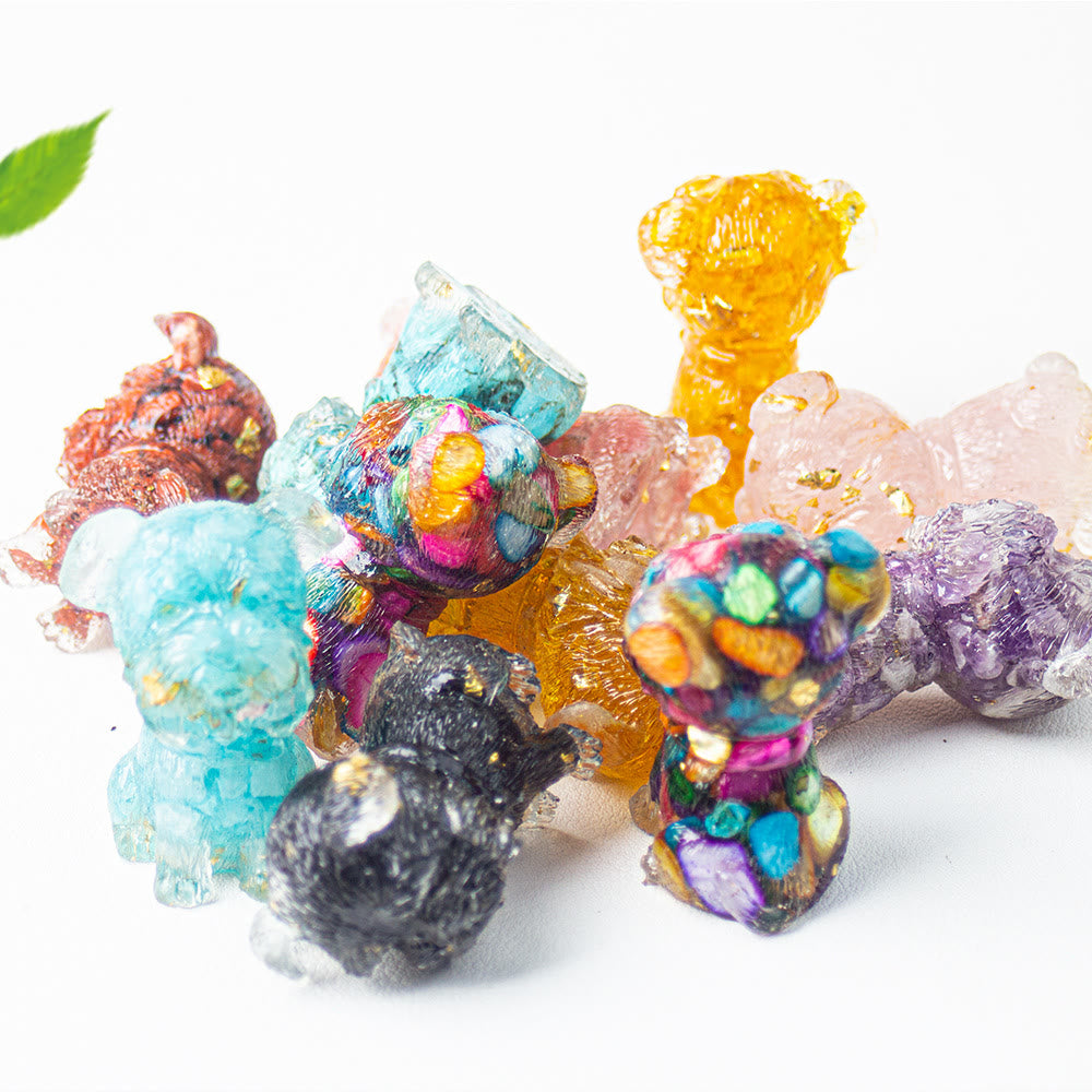 Olivenorma Crystal Gravel Epoxy Schnauzer Gemstone Decoration - image 1