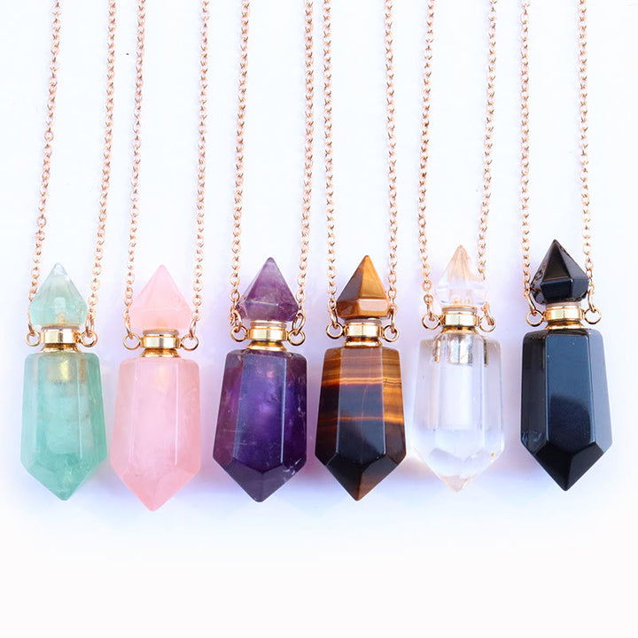 Olivenorma Essential Oil Diffuser Pendulum Bottle Necklace