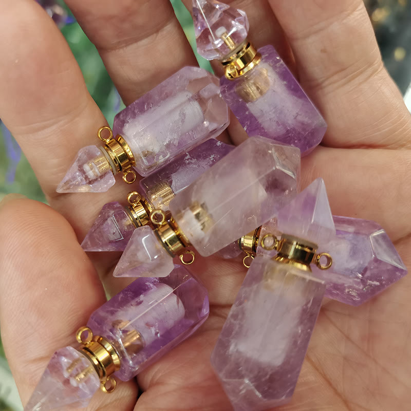 Olivenorma Essential Oil Diffuser Pendulum Bottle Necklace