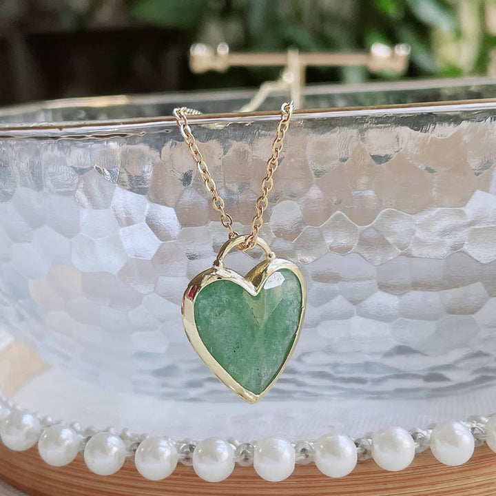 Olivenorma Crystal Heart Cut Pendant Stainless Steel Necklace - image 8