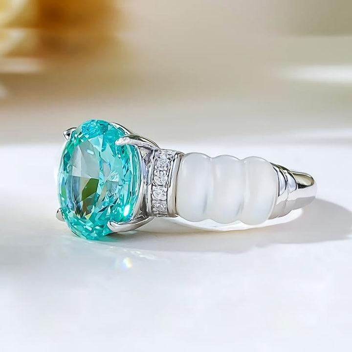 Olivenorma Oval Cut Aquamarine Ring