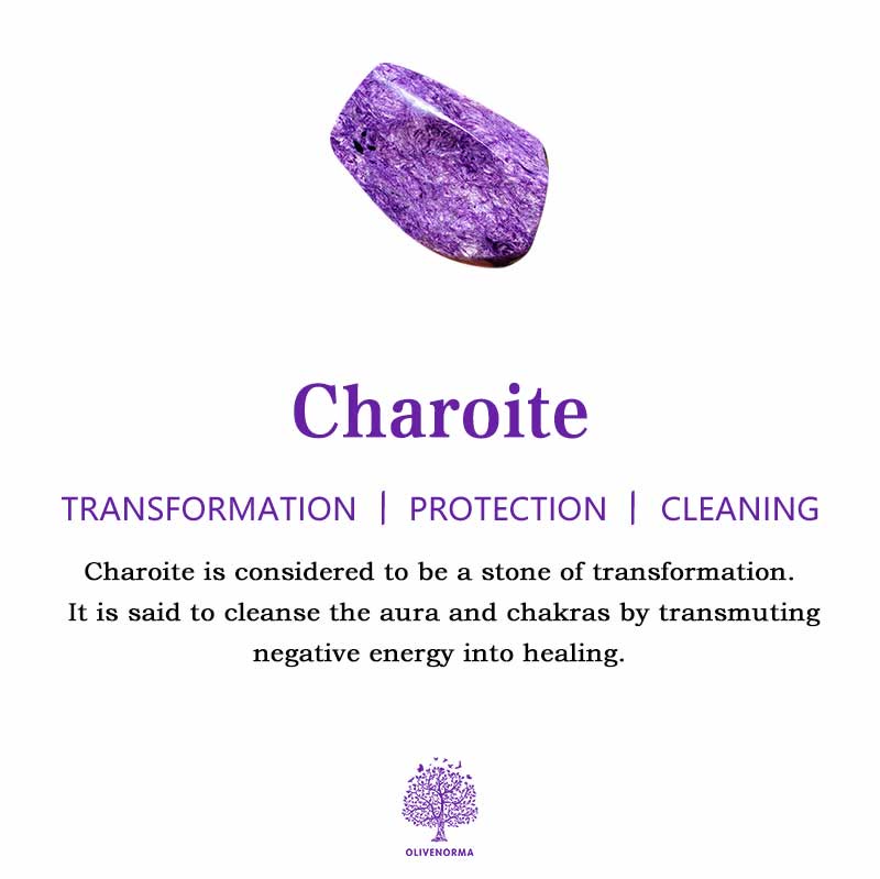 Olivenorma Natural Charoite Beads Necklace