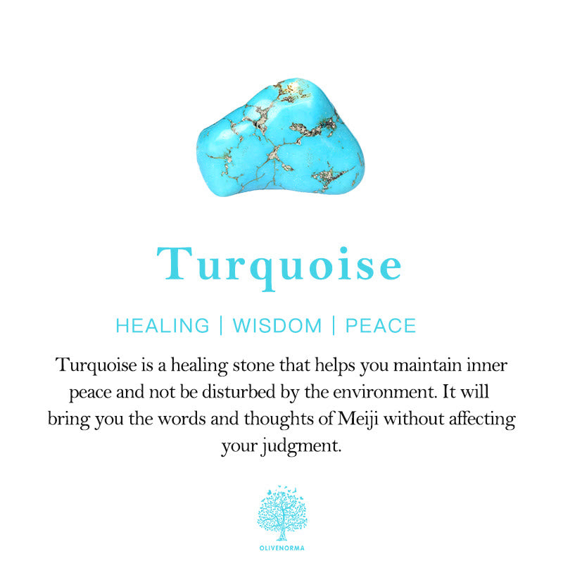 Olivenorma Natural Turquoise Beads Tree Of Life Bracelet