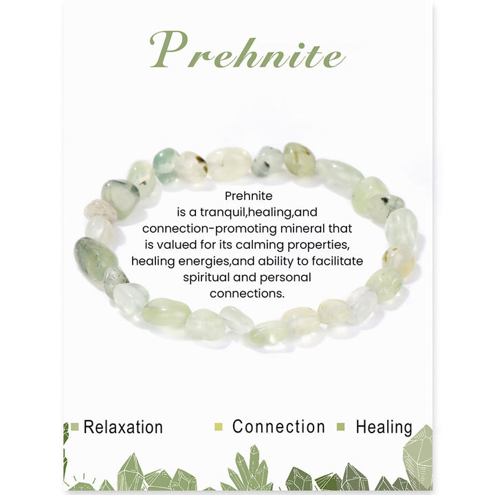 Olivenorma 6-8mm Natural Irregular Crystal Beads Bracelet