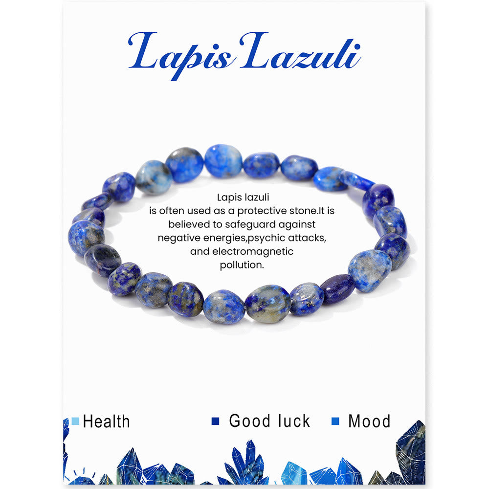 Olivenorma 6-8mm Natural Irregular Crystal Beads Bracelet