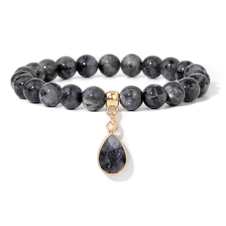 Olivenorma 8mm Natural Irregular Crystal Beads Bracelet