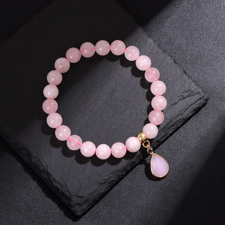 Olivenorma 8mm Natural Irregular Crystal Beads Bracelet