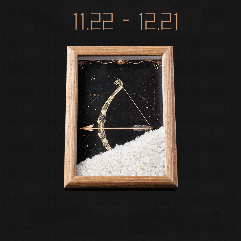Olivenorma Natural Gravel Zodiac Photo Frame Decoration