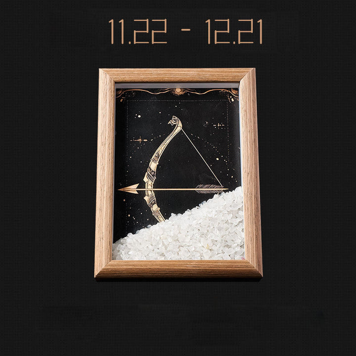 Olivenorma Natural Gravel Zodiac Photo Frame Decoration