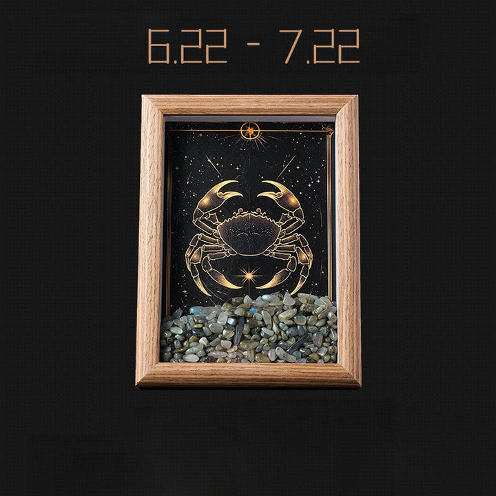 Olivenorma Natural Gravel Zodiac Photo Frame Decoration