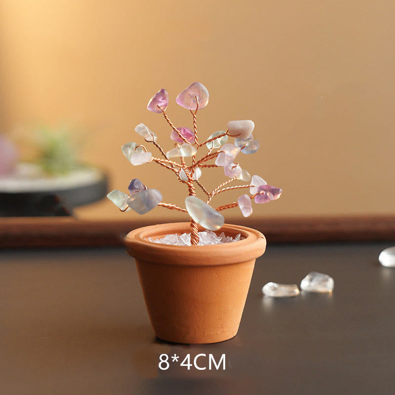 Olivenorma Natural Gravel Fortune Tree In Ceramic Pot Decoration