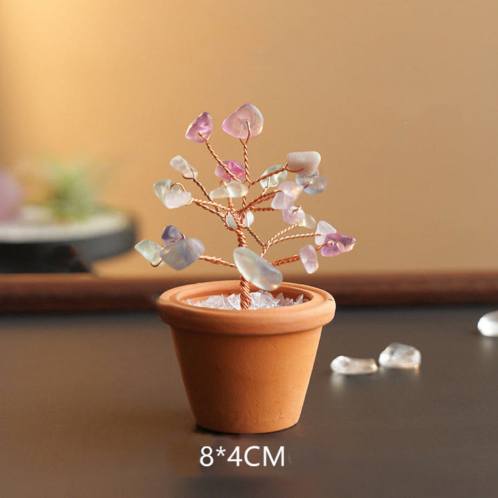 Olivenorma Natural Gravel Fortune Tree In Ceramic Pot Decoration