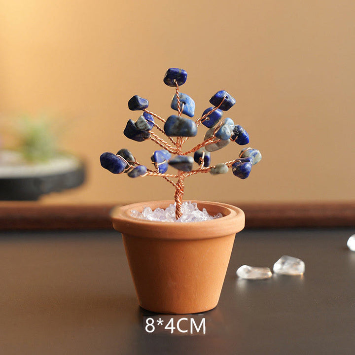 Olivenorma Natural Gravel Fortune Tree In Ceramic Pot Decoration