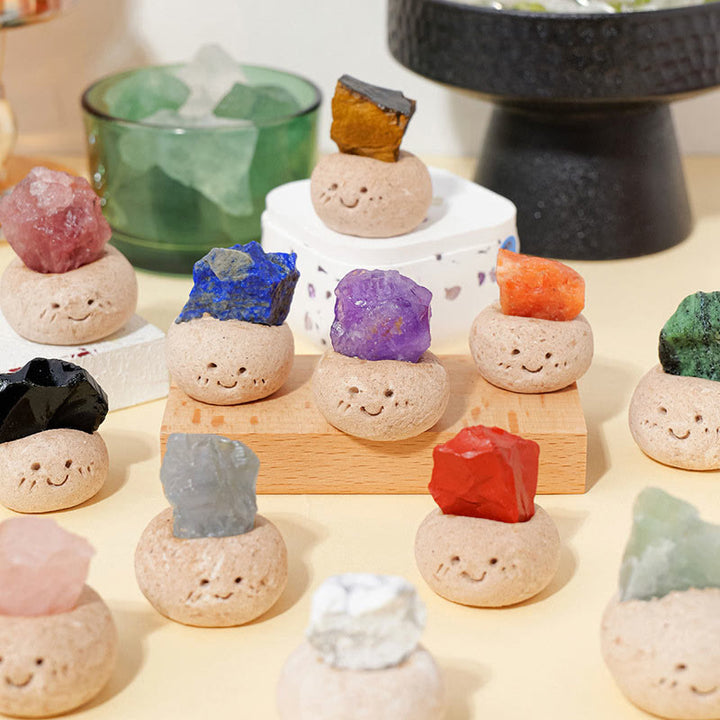 Olivenorma Natural Irregular Crystal Small Bean Decoration